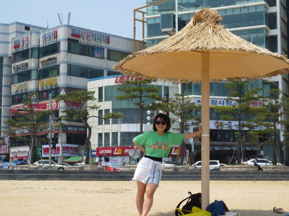 In Busan beach